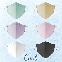 헬스키퍼 쿨 (Cool) 여름용 컬러 마스크 숨쉬기 편한 (20매 박스 단위) 새부리형 국내생산 마스크, 민트 20매, SS(초소형)