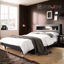 블라썸 LED 투매트리스 침대+솔리드 독립쿠션 매트리스SS, 단품