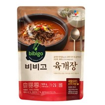 CJ더마켓 간편식 즉석식품 국레시피 탑티어 비비고 육개장 국 탕 찌개 밀키트 500G, 14개