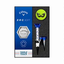 캘러웨이 ERC 트리플트랙 3구&화이트볼 볼마커&티 세트, 화이트, 3개, 1개