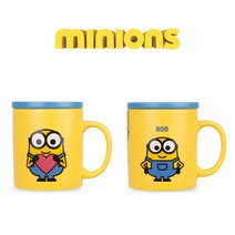 미니언즈 뚜껑 머그컵 350ml, 01.밥프렌즈 뚜껑 머그컵 세트