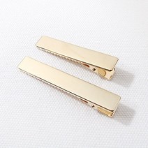 비즈아이 [9-742-02]헤어핀 사각집게핀 50 60mm 골드 1개