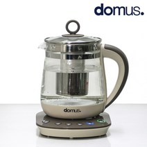 도무스 티칸 유리 보온 티포트 1.5L, DMEK-A1508GF
