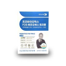 데이즈온 프리바이오틱스 FOS 트리플 유산균 1개월 장건강증진 민감한장 유산균, 프리바이오틱스 FOS 트리플 30포 1개월