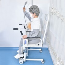 장애인리프트 휠체어리프트 장애인 교대 기계 마비 된 노인 유압 리프팅 간호 전송 장치 다기능 가정용 접이식 화장실 안락 의자, [02] 6세대 화장실 휠체어