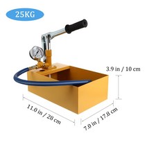 25KG 알루미늄 수압 테스트 펌프 핸드 도구 유압 수관 압력 프레스 기계, 01 As Shown, 01 As Shown