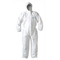 폐기물처리 방사능 항바이러스 전신 방역 보호복 L 병원 소독 작업용 보수 현장용