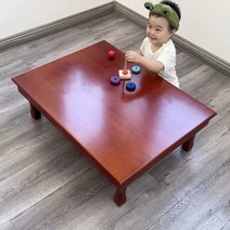 대형 교자상 제사상 접이식 차례상 손님 찻상 좌식, 80x80 사각 브라운 높이 50cm