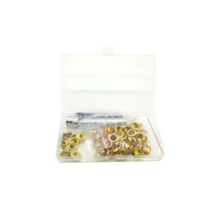 가죽공예 아일렛 10mm x 100p + 공구 3종 세트, 골드, 10세트