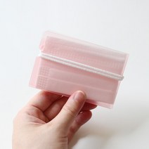 접는 마스크 케이스 보관 파우치 3color 지갑 보관함, 1개, 블루