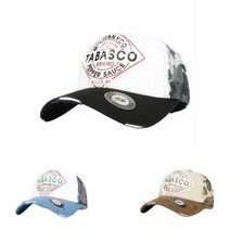 야구모자 TABASCO 빈티지 패치 다이아몬드 캡 카모 천 여름볼캡 메쉬볼캡 메쉬캡