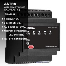 ESP32 아두이노 기본 스마트 홈 컨트롤러. 와이파이 블루투스 입력/출력 TASMOTA 펌웨어. MQTT 프로토콜., 04 4Relays 8GPIO AC-PWR