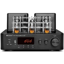 AOSIBAO 400W 진공관 앰프 블루투스 COAX OPT 파워 인티앰프 오디오, 단일사이즈, 6진공관 200W