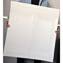 폼블럭 웨인스코팅 몰딩시트지 코팅처리 아트월 붙이는 단열벽지 셀프도배 접착식, 70 X 77cm