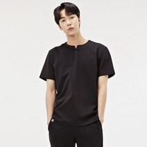 체이스컬트 남성 트임넥 베이직 반팔 티셔츠--ABZK5802C03