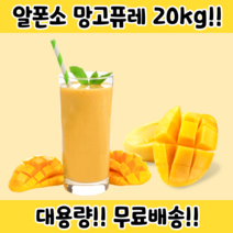 망고퓨레 망고엑기스 망고원액 대용량, 무균충전, 망고퓨레20kg