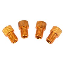 5pcs 자전거 펌프 타이어 구리 presta schrader 어댑터 자전거 타이어 공기 밸브 커넥터 자전거 부품에 대 한 자전거 팽창기 펌프, 4pcs 노란색, 협력사