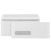 500 No. 9 Single Window Security Envelopes Thick Gummed Seal Designed for Secure Mailing of Payrol, 1