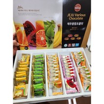 제주종합초콜릿(50개입) (감귤 백년초 한라봉 녹차 바나나)
