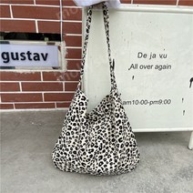 호피 연예인 에코백 빈티지 레오파드 숄더백 천가방 크로스백
