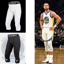커리 레깅스 7부 농구레깅스 무릎 보호대 스테판커리 NBA, A, L(170-175cm 권장)