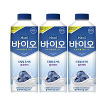 매일 바이오 드링킹 블루베리, 750ml, 3개