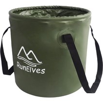 RUNELVES 버킷 아웃도어소품함캠핑하이킹세차족탕정원가꾸기낚시 일본구매대행, 오렌지20L