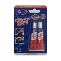 브이텍 신발 레자 전용 접착제 VT-105 7ml x 2p, 6개