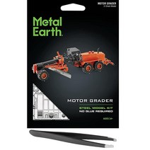 Metal Earth Fascinations 모터 그레이더 3D 금속 모델 키트 번들 핀셋 포함