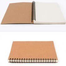 뉴리웹 크라프트 스프링노트 대학노트 무지노트 필기노트