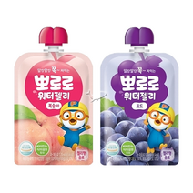 뽀로로 워터젤리 복숭아 15개+포도 15개 총30개, 단품