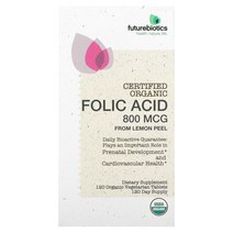 엽산 Folic Acid From Lemon Peel 800mcg 120 Organic VegTablets