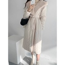 럭셔리 후드털 데일리 패딩 코트 모임룩 여성스러움 출근 커리어우먼 워킹맘 등원룩 퀼팅