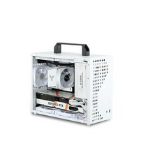 G80 프로 휴대용 mATX ITX 소형 케이스 미니타워 PC, 블랙 G80 Pro 아크릴 사이드 패널