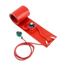 가열 가스통난방 드럼통히터 220V 20-200L 실리콘 밴드 드럼 히터 담요 오일 바이오 디젤 플라스틱 금속 배럴 가스 탱크 손잡이 온도 제어 바이오더, 250x1740mm 3000w _110v