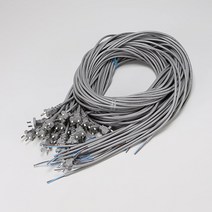 원형무접지 파워코드 전원케이블 전원선 0.75SQ 2P 1.0SQ 2P 1.5SQ 2P, 2M, 0.75SQ×2C, 2개