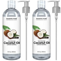 마제스틱 퓨어 정제 코코넛 오일 16oz(473ml) Majestic Pure Fractionated Coconut Oil, 2개