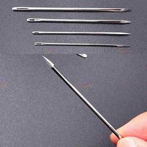 DIY 가죽공예바늘 4종 가죽 바늘 수공예 커브바늘 두꺼운 삼각바늘, 52mm