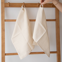 소창 고리 행주+과탄산소다 세트 (2겹 3겹), 2겹 고리행주