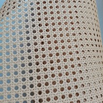 플라스틱 육각 라탄 케인망 원단 천연 가구 장식 등나무 롤, 밝은 브라운 폭 80cm  길이 1m