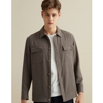 22SS [OVERFIT SHIRTS] 카키 포켓배색 긴팔캐주얼셔츠 DMSH2A304K3
