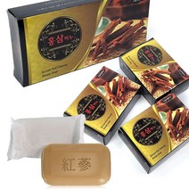 한방 홍삼비누 3p (70g 미용비누 개별포장 사포닌 한방비누 세수 클렌징비누 홍삼비누), 70g