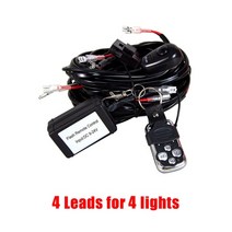 자동차 하네스 선정리 연결잭 커넥터 배선커넥터 offroad car 1 2 4 led work light bar strobe remote controller 배선 하네스 키트, 4 리드