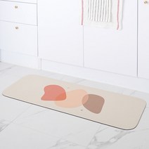1초 순삭 흡수 빨아쓰는 3세대 규조토 다용도 발매트 주방매트, 120x45cm, 아이스크림