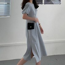 베프몰 여성스러운 실루엣 편한 디자인 반팔 캐주얼 원피스