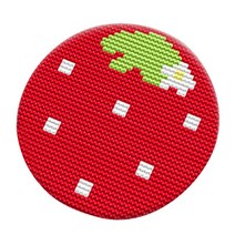 만화 깔개 키트 DIY 쿠션 카펫 자수 패키지, 설명, 딸기