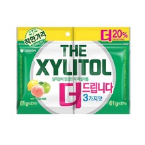 WK 오리온 달지않아 깔끔한 더 자일리톨 61g+61g 공부 차량용 운동 와우 껌 잠깨는 추천