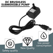 수중모타 미니수중펌프 가압펌프 1pcs dc3.5-9v 3w 브러시리스 dc 잠수정 물 샤워 usb 수족관 풍경 분수 물고기 연못 탱크, 없음