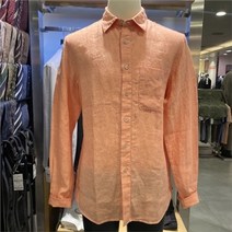 킨록by킨록앤더슨 NC12 킨록 오렌지 린넨 기본 셔츠 FBD87 FBD87