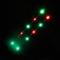 이화스포츠 천리안 5점등 찌톱만 (몸통 별도구매), 30cm, 레드, 1개